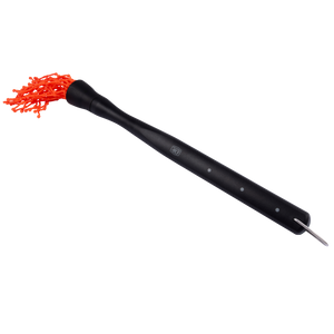 Black Weber Rapid Rest grilling thermometer. Stainless steel probe. Digital display.