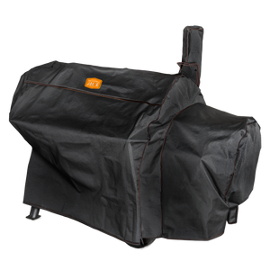 Black Weber grill cover. Protects from weather. Durable and waterproof material.
