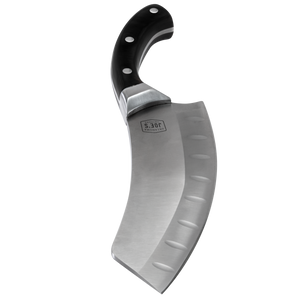 Black Wüsthof Classic stainless steel chef's knife. Sharp blade and ergonomic handle. Perfect for kitchen tasks.