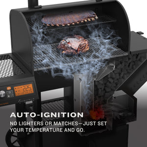 Tahoma® 900A DLX Auto-Feed Charcoal Smoker & Grill + Wi-Fi®