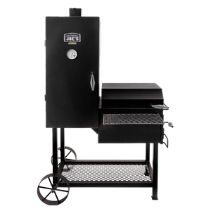 Black Weber Genesis gas grill with side burner. Stainless steel construction. Chrome accents and control knobs.