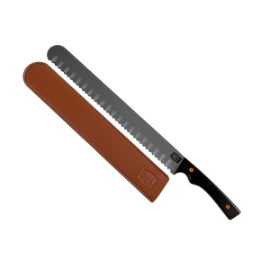 Black Weber S-Shaped grill tong with wooden handle. Perfect for grilling.