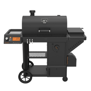 Black Weber Genesis E-310 gas grill with stainless steel accents. It has a cart with wheels.