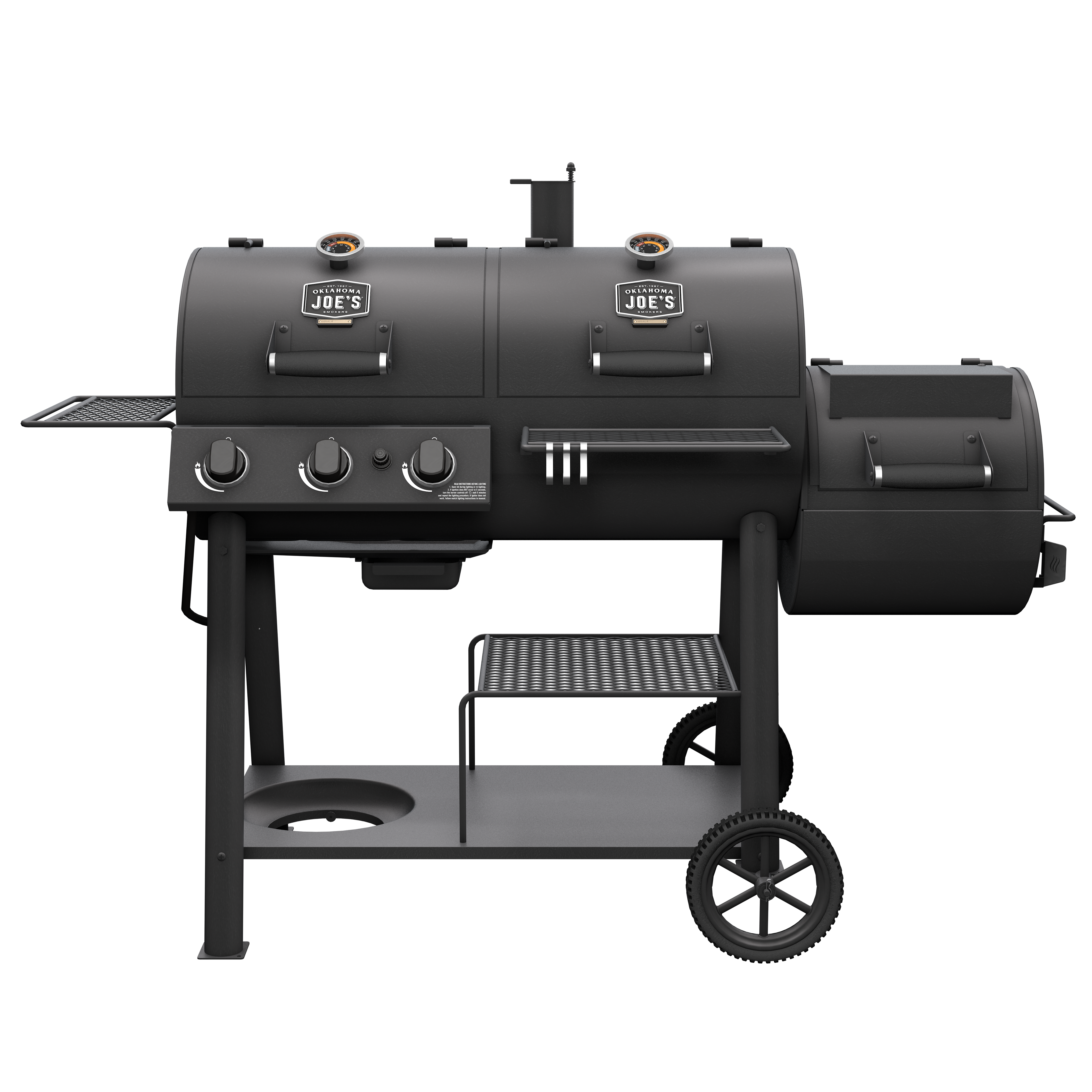 Canyon Combo Gas Grill Offset Smoker