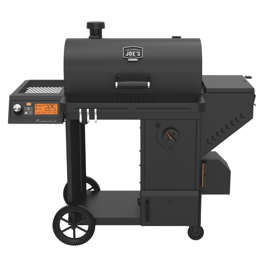 Oklahoma Joe's Tahoma 900 auto-feed charcoal smoker and grill