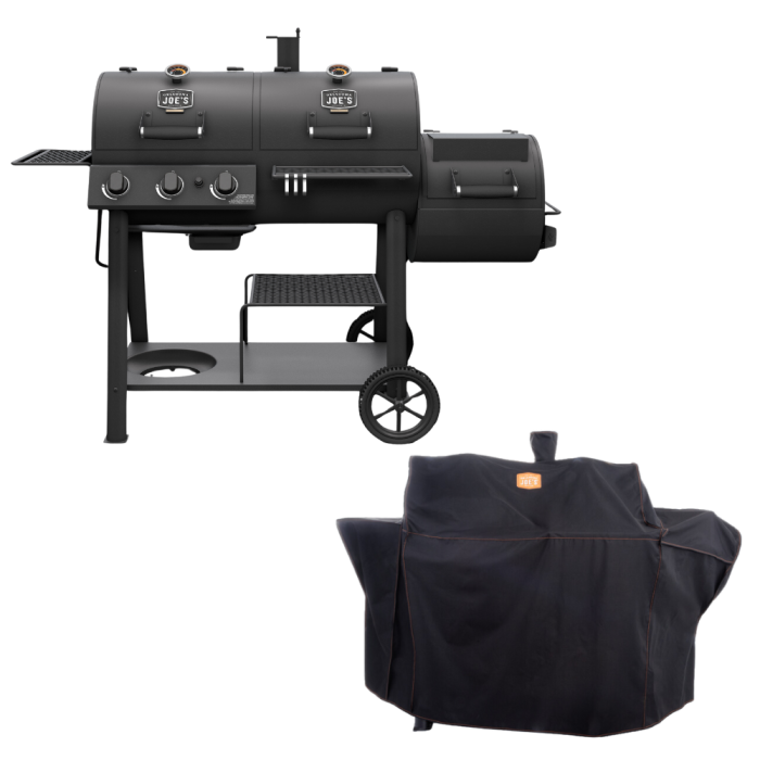 Canyon Combo Charcoal/Gas Smoker & Grill and Cover Bundle Oklahoma Joe