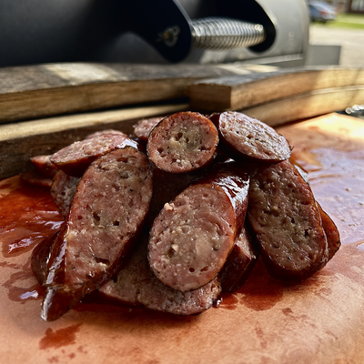 Brown Sugar Bourbon Sausages >