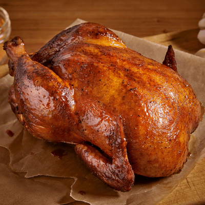 Whole Smoked Chicken Recipe >