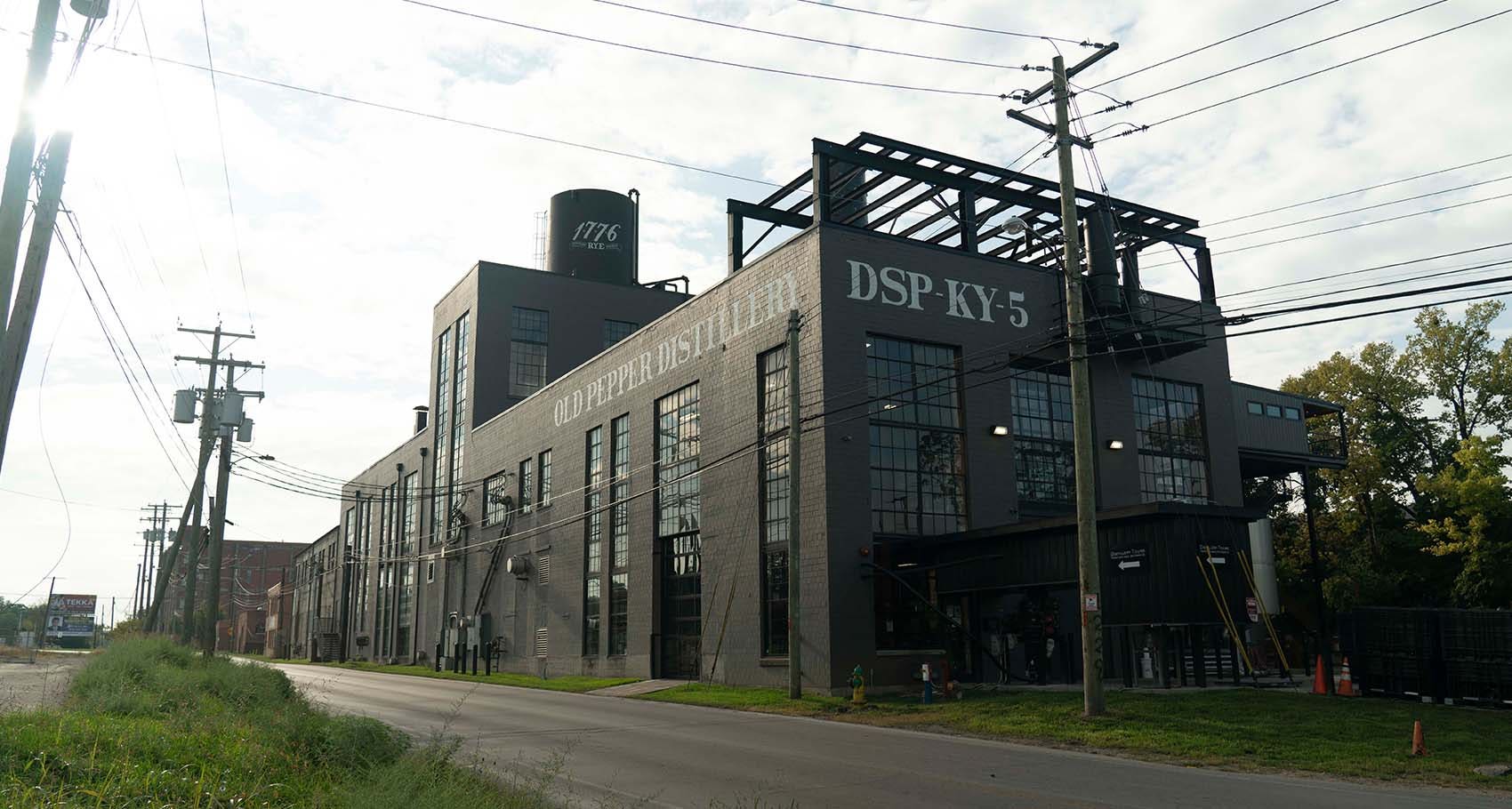 Outside shot of the Old Pepper Distillery